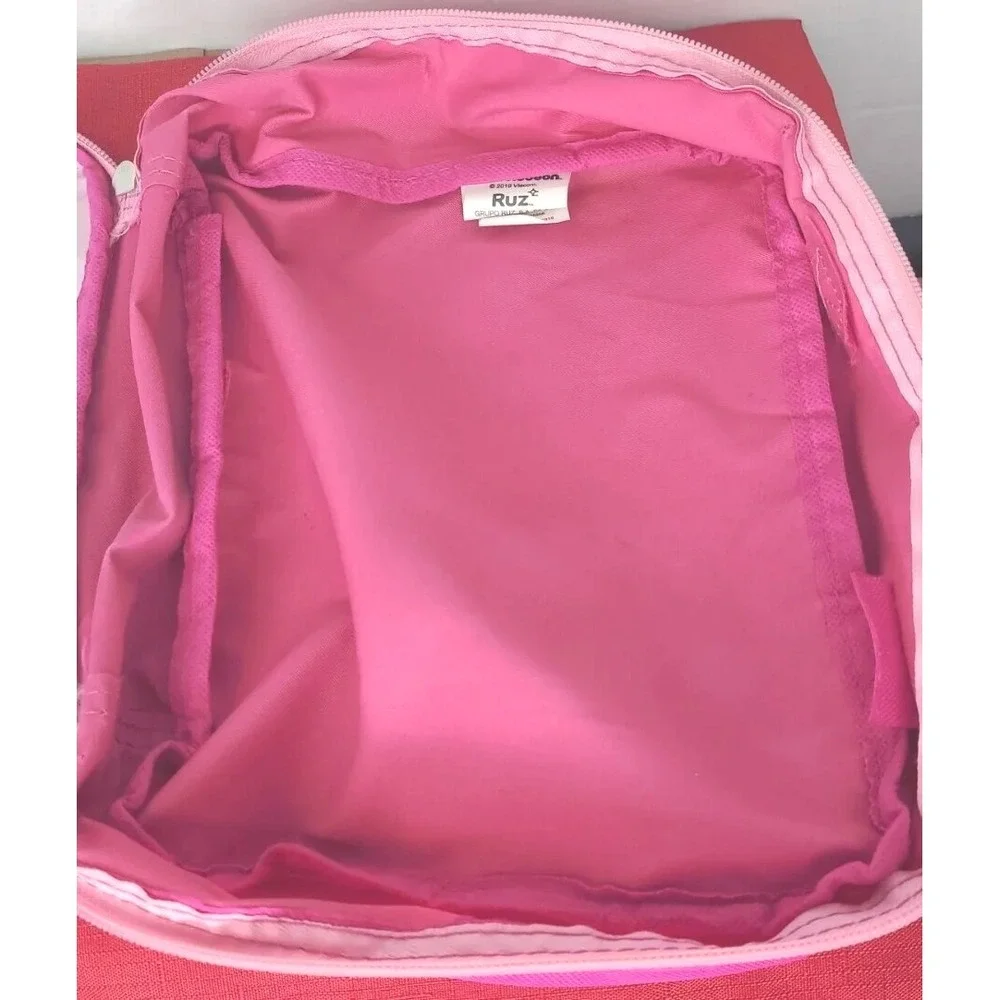 JoJo Siwa Soft‎ Sided Lunch Box Bag Has Backpack Clips Pink Purple School